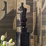 Обои ручная роспись в стиле Арт-деко Symphony Original colourway on Arkose silk dupion варинант исполнения - 3 | Loft Concept в Липецке