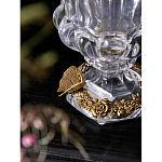 Ваза из прозрачного стекла на бронзовой подставке с ободком и ручками в виде стрекоз Eden Garden варинант исполнения - 4 | Loft Concept в Липецке