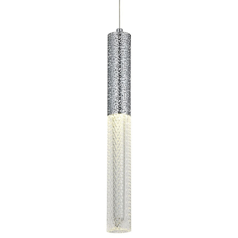 Подвесной светильник Dew Drops Tube Chrome Hanging Lamp Прозрачный Хром Подвесной светильник Dew Drops Tube Chrome Hanging Lamp Прозрачный Хром в Липецке | Loft Concept