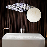 Люстра подвесная с тонкой металлической конструкцией цвета хром Quasar варинант исполнения - 7 | Loft Concept в Липецке