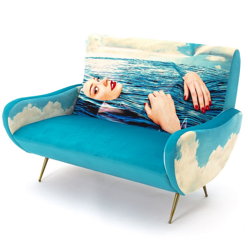 Диван Seletti Sofa Two Seater Sea Girl Голубой Диван Seletti Sofa Two Seater Sea Girl Голубой в Липецке | Loft Concept