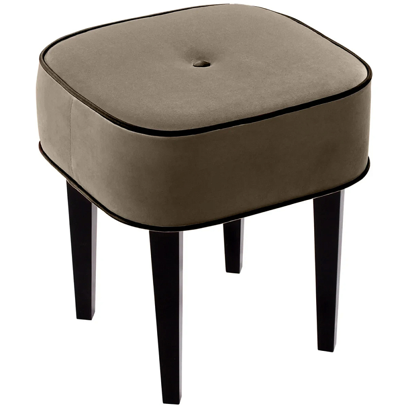 Квадратный мягкий пуф на черных ножках Winton Pouf Square Мульти Квадратный мягкий пуф на черных ножках Winton Pouf Square Мульти в Липецке | Loft Concept