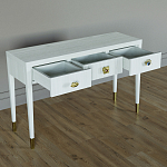 Дизайнерский Письменный стол Elsa Dreams White с тремя ящиками варинант исполнения - 4 | Loft Concept в Липецке