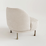 Кресло Briancon с полукруглой спинкой на металлических ножках  варинант исполнения - 1 | Loft Concept в Липецке