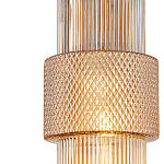 Подвесной светильник со стеклянным рифленым плафоном цилиндрической формы Eliara 13 варинант исполнения - 3 | Loft Concept в Липецке