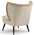Кресло с декором бахрома Linen Fringe Chair Beige варинант исполнения - 4 | Loft Concept в Липецке