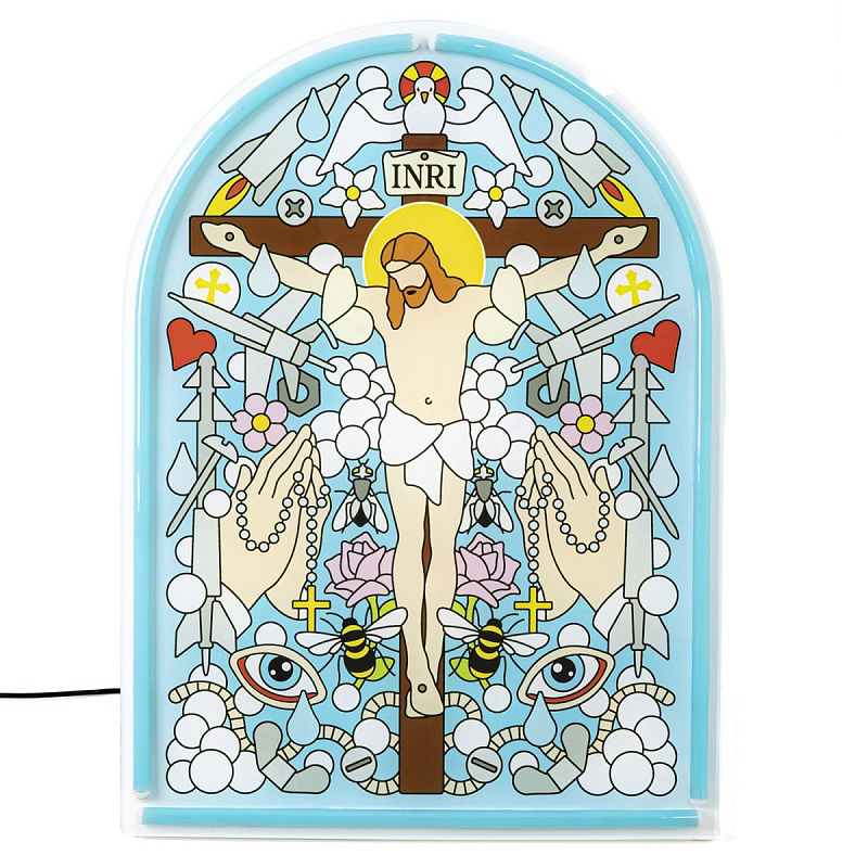 Бра Seletti Gospel Led Signs Jesus Мульти Бра Seletti Gospel Led Signs Jesus Мульти в Липецке | Loft Concept