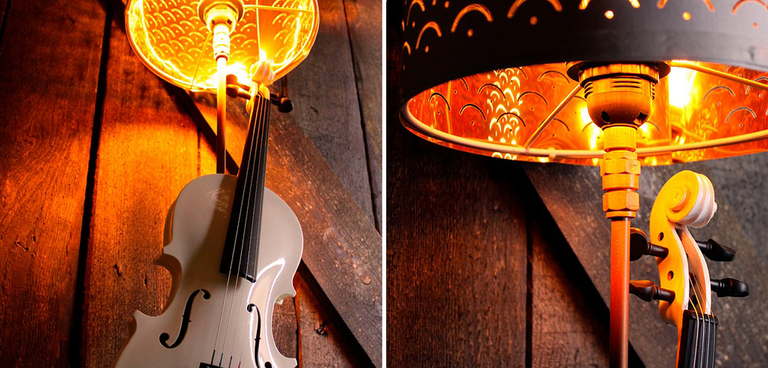 Настольная лампа Violin white Настольная лампа Violin white - Loft-Concept в Липецке