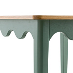 Деревянный обеденный стол Wavy Wooden Dining Table Green варинант исполнения - 4 | Loft Concept в Липецке