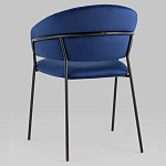 Стул в велюре синего цвета Horizon варинант исполнения - 5 | Loft Concept в Липецке