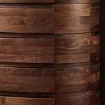 Комод деревянный с 7-ю ящиками Moon Walnut Furniture варинант исполнения - 5 | Loft Concept в Липецке