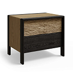 Тумба 2 ящика с подсветкой на рельефном фасаде Warm Industrial варинант исполнения - 2 | Loft Concept в Липецке