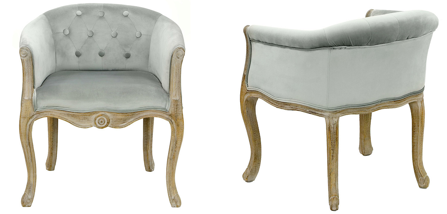 Кресло French Provence Armchair Roderic light blue Кресло French Provence Armchair Roderic light blue - Loft-Concept в Липецке