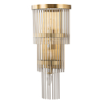 Бра с золотистым основанием и прозрачными трубками Nembus варинант исполнения - 1 | Loft Concept в Липецке