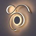 Бра белого цвета с изогнутыми световыми линиями и круглым основанием Luke Lampco Tracer Lamp варинант исполнения - 4 | Loft Concept в Липецке