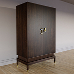 Платяной шкаф Elsa Dreams Walnut с 2-мя фасадами варинант исполнения - 2 | Loft Concept в Липецке