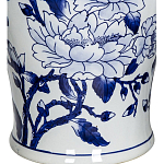 Ваза с крышкой и синим цветочным узором Blue & White Ornament  варинант исполнения - 3 | Loft Concept в Липецке