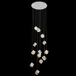 Люстра каскадная с мозаичным хрустальным оформлением Sparks of Crystal варинант исполнения - 2 | Loft Concept в Липецке