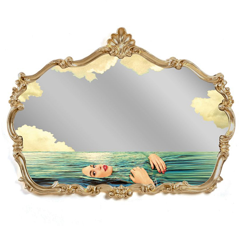 Зеркало Seletti Baroque Seagirl Золотой Зеркало Seletti Baroque Seagirl Золотой в Липецке | Loft Concept