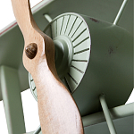 Полка книжная зеленая в виде аэроплана в стиле лофт FLY варинант исполнения - 2 | Loft Concept в Липецке