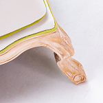 Диван двухместный из натурального бука золотистый с изображением птиц и цветов Blooming Birds варинант исполнения - 3 | Loft Concept в Липецке