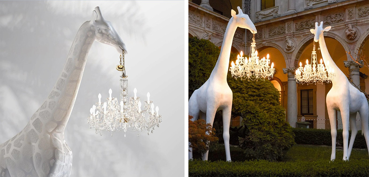 Торшер белый жираф в натуральную величину White Giraffe Lamp large size Торшер белый жираф в натуральную величину White Giraffe Lamp large size - Loft-Concept в Липецке