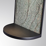 Настенный светильник зеленого цвета с черной рамкой овальной формы с полкой Herbarium  варинант исполнения - 5 | Loft Concept в Липецке