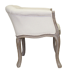 Кресло низкое в стиле прованс Бежевый Лен Louis French Armchair  варинант исполнения - 1 | Loft Concept в Липецке