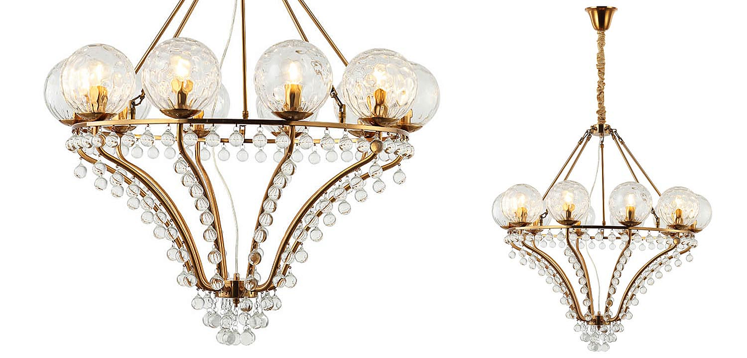 Люстра Melaine Chandelier gold Люстра Melaine Chandelier gold - Loft-Concept в Липецке