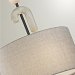 Люстра с серым тканевым плафоном Flourish варинант исполнения - 4 | Loft Concept в Липецке