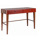 Стол письменный из массива бука с 2-мя ящиками красный Wenge Light варинант исполнения - 1 | Loft Concept в Липецке