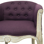 Кресло низкое в стиле прованс Louis French Armchair violet flax варинант исполнения - 3 | Loft Concept в Липецке