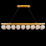 Люстра линейная прямоугольная с сферическими плафонами Phased Spheres варинант исполнения - 1 | Loft Concept в Липецке