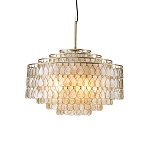 Люстра многоярусная с декором из натуральной морской ракушки Iridescent Light варинант исполнения - 1 | Loft Concept в Липецке