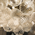 Люстра подвесная с рифлёными стеклянными шарами в форме воздушного облака Berries Chandelier варинант исполнения - 3 | Loft Concept в Липецке