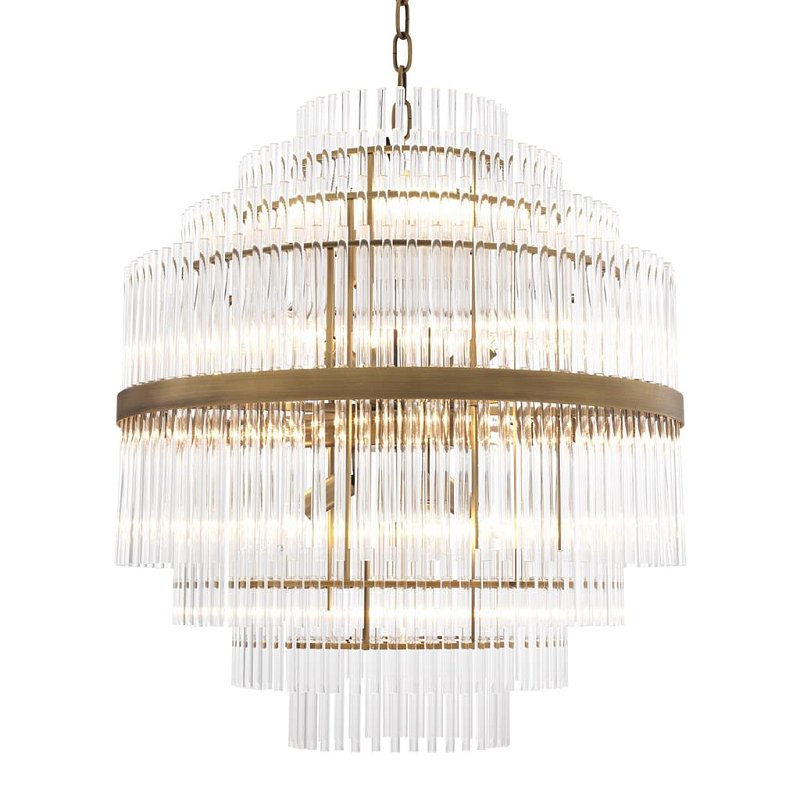 Люстра Chandelier East Латунь Античная полированная Прозрачный (Transparent) Люстра Chandelier East Латунь Античная полированная Прозрачный (Transparent) в Липецке | Loft Concept