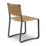 Дизайнерский стул с каркасом из металла с плетеными сиденьем и спинкой GREEN POINT Chair варинант исполнения - 3 | Loft Concept в Липецке