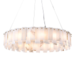 Люстра круглая декорированная натуральным камнем Stone Interior Accent варинант исполнения - 1 | Loft Concept в Липецке