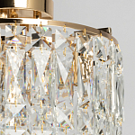 Потолочный светильник круглый с прозрачными подвесками Lunet варинант исполнения - 3 | Loft Concept в Липецке