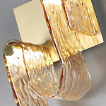 Бра волнистой формы из фактурного стекла Wave варинант исполнения - 8 | Loft Concept в Липецке