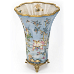 Фарфоровая ваза с изображением попугаев Eden Garden варинант исполнения - 3 | Loft Concept в Липецке