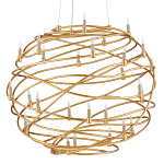 Люстра золотая в форме спирали Fancy Pattern варинант исполнения - 3 | Loft Concept в Липецке