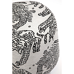 Пуф Wakonda с Круглыми ножками Черно-Белый орнамент варинант исполнения - 4 | Loft Concept в Липецке