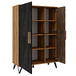 Шкаф двухдверный с 2-мя отделами с полками Stone Effect варинант исполнения - 3 | Loft Concept в Липецке