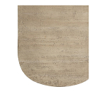 Столик кофейный кремового цвета с овальной столешницей и круглым основанием Cream Dalmen Table варинант исполнения - 4 | Loft Concept в Липецке