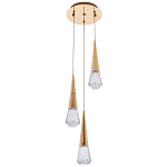 Подвесной светильник капли Acrylic Droplet Trio Gold Hanging Lamp варинант исполнения - 2 | Loft Concept в Липецке