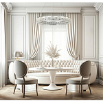 Люстра кольцевая с текстурной огранкой Reflection of Reality варинант исполнения - 5 | Loft Concept в Липецке