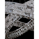 Люстра на 2 кольца с текстурной огранкой Reflection of Reality варинант исполнения - 3 | Loft Concept в Липецке