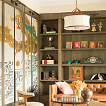 Обои ручная роспись Bamboo River Blossom Original colourway on Deep Rich Gold gilded paper with pearlescent antiquing варинант исполнения - 3 | Loft Concept в Липецке