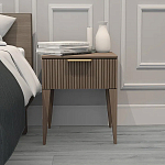 Тумба прикроватная коричневая с ящиком Harper Line варинант исполнения - 1 | Loft Concept в Липецке